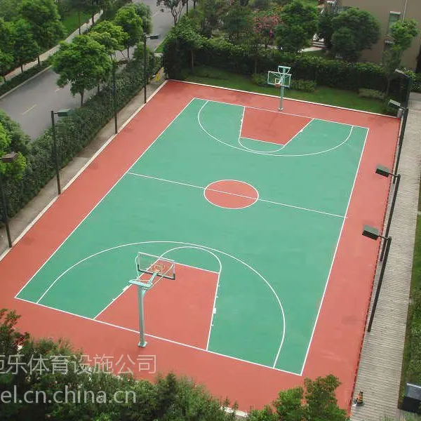 供应湖南益阳娄底湘潭硅PU球场硅pu篮球场塑胶球场