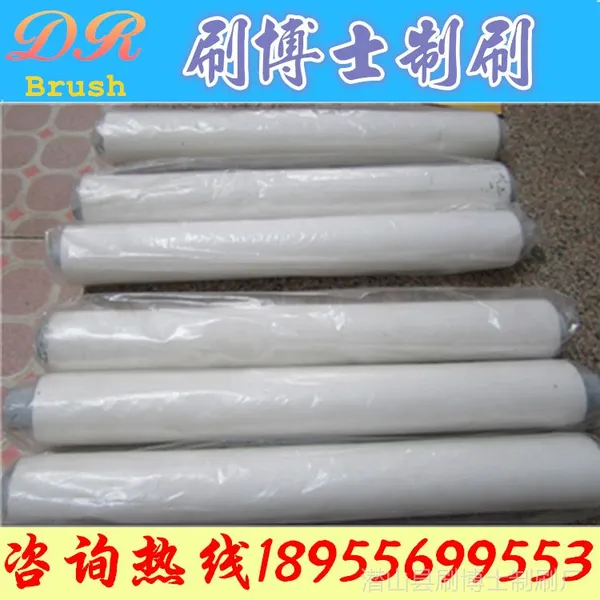 供应热销毛刷辊子 定制各种不织布刷辊 橡胶刷辊 海绵吸水辊