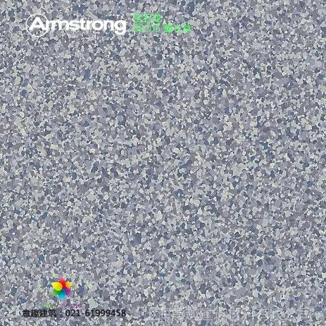 供应阿姆斯壮宝石龙PVC地板88205薰衣草嵌入颗粒半同透健身房防滑胶