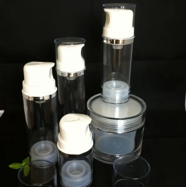 供应厂家供应 高档 AS塑料化妆品瓶 大真空乳液瓶 50ml-150ml