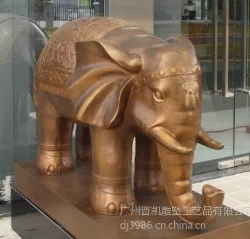 供应铸铜大象 园林景观雕塑 动物铸铜雕塑 广州铸铜厂 公司装饰雕塑