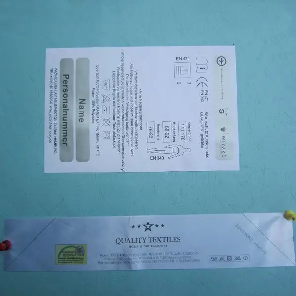 供应杭州洗涤标厂家 服装洗水唛订做