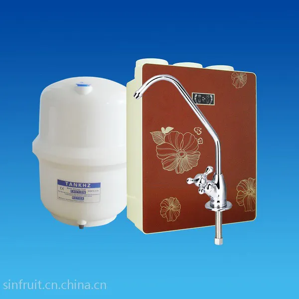 供应汛果C2中国红净水器 ro反渗透 50G家用箱式纯水机批发代理