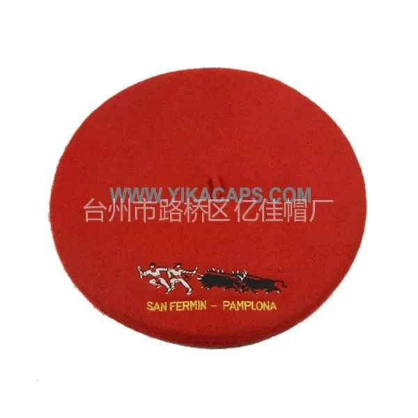 供应厂家批发法式贝雷帽 羊毛呢帽子 小礼帽