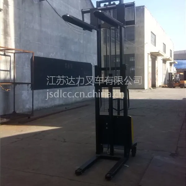 //半电动堆高车/手推电升堆高车/半电动叉车CTD1.0-1.6载重1吨升高1.6米达力牌