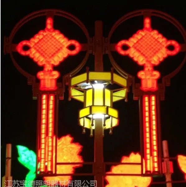 供应双龙型LED中国结景观灯 款式新颖LED中国结景观灯