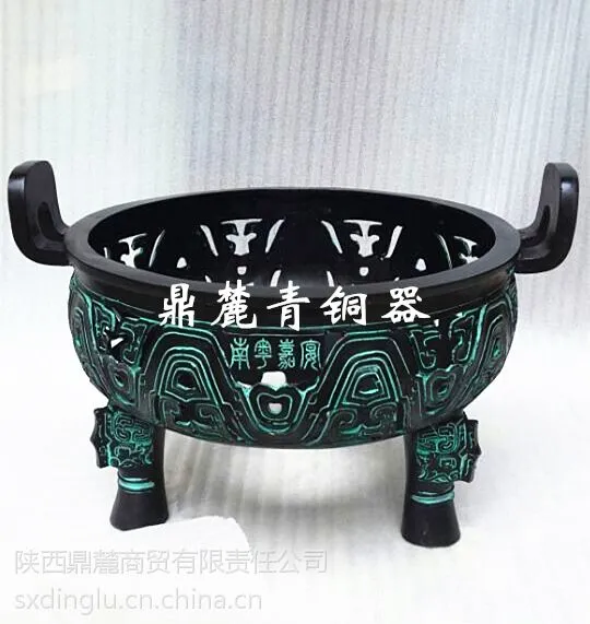 鼎麓仿古青铜器火锅鼎酒店饭店餐具青铜火锅