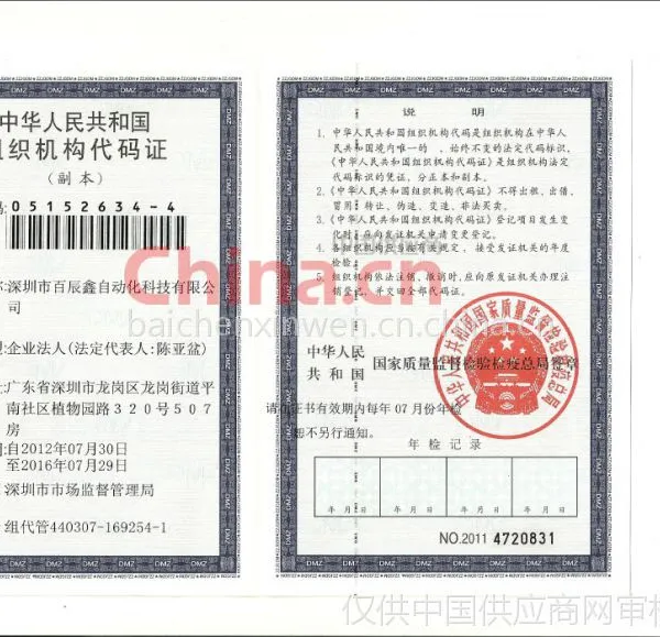 组织代码证