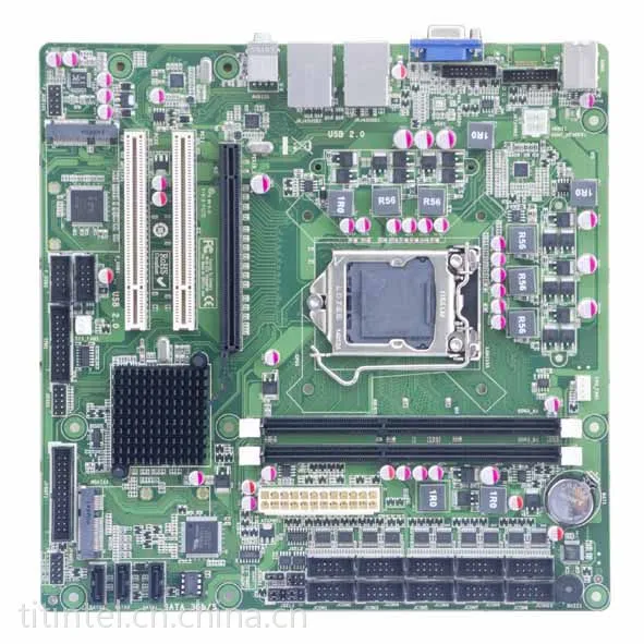 H61迷你主板,双网10串8U,支持2个PCI,1个PCIE-X16,双通道内存