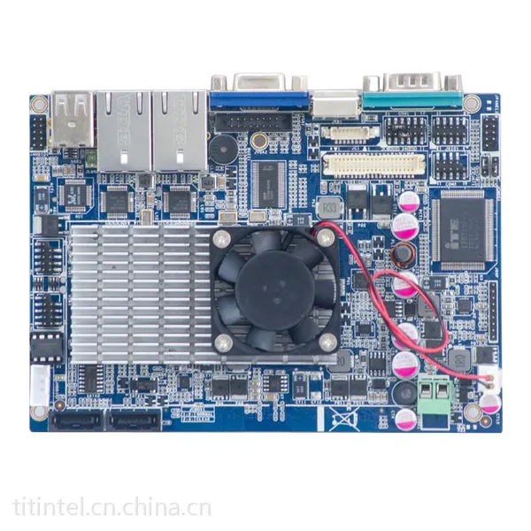 3.5寸D525主板,双网 2串 6U,VGA LVDS显示