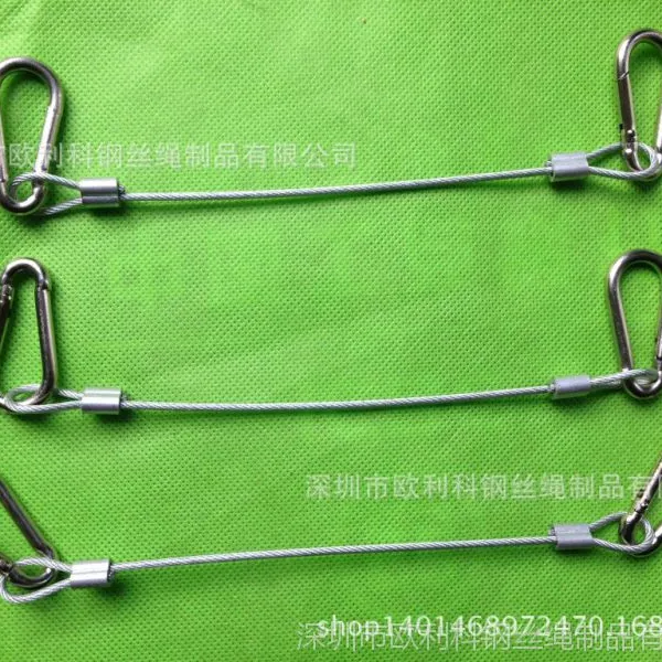 供应SUS304/316拉索不锈钢丝绳 不锈钢钢丝绳扣