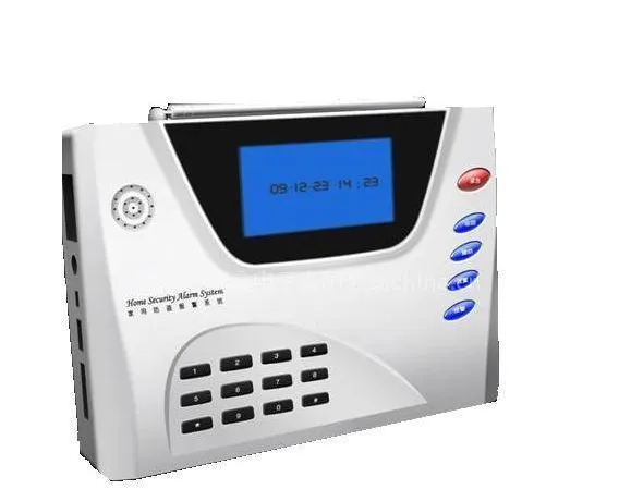 供应液晶家用GSM固话双网防盗报警器/家用防盗报警器