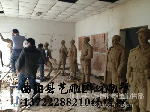供应步行街人物雕塑 八路军雕塑玻璃钢树脂人物雕塑 商业街雕塑 铸铜人物雕塑定做厂家