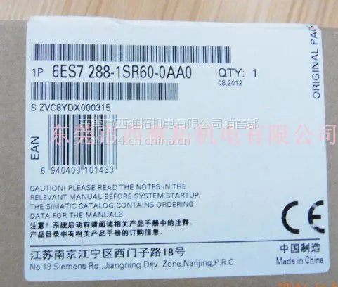 ��Ӧ6ES72881SR600AA0 ��׼�� CPU ģ�飬�̵��������220 V AC ����