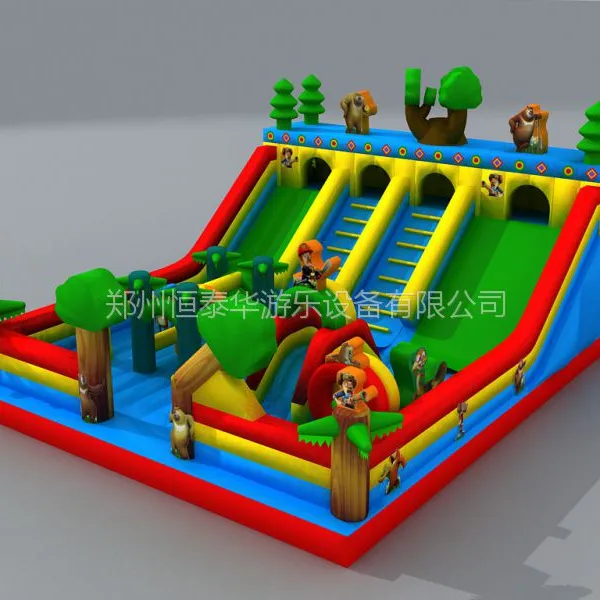 供应充气城堡生产厂家价格多少,专业为您设计最合理款式 充气城堡生产熊出没厂家直销