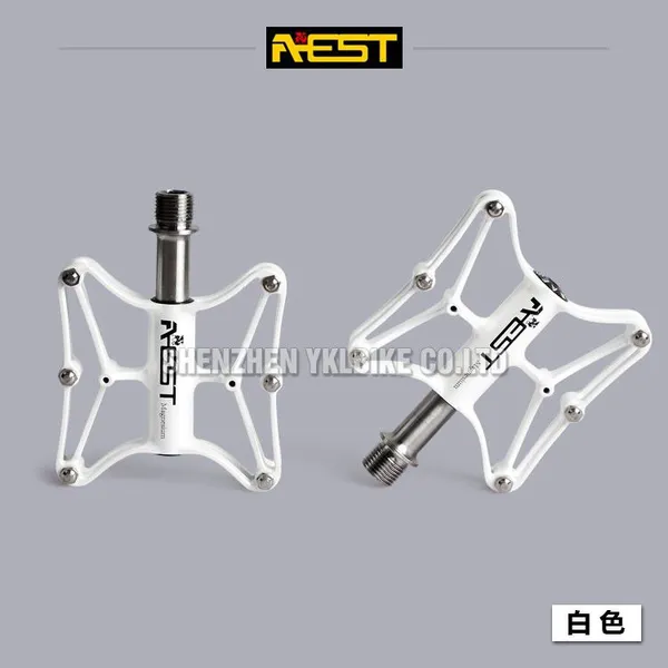 供应正品AEST 山地公路折叠车超轻钛轴镁合金脚踏 3D锻造 YMPD-12Cr/T