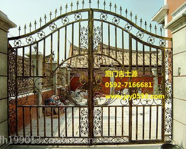 厦门铁艺大门,福建欧式铁艺大门,庭院大门,铁艺门厂家,铁艺门价格