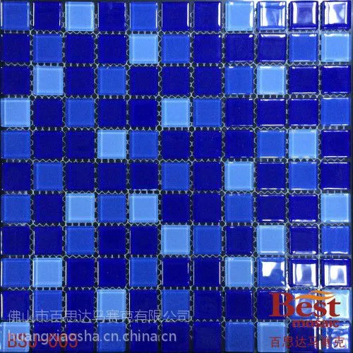 现货批发陶瓷马赛克_游泳池工程铺贴_48/25mm陶瓷马赛克
