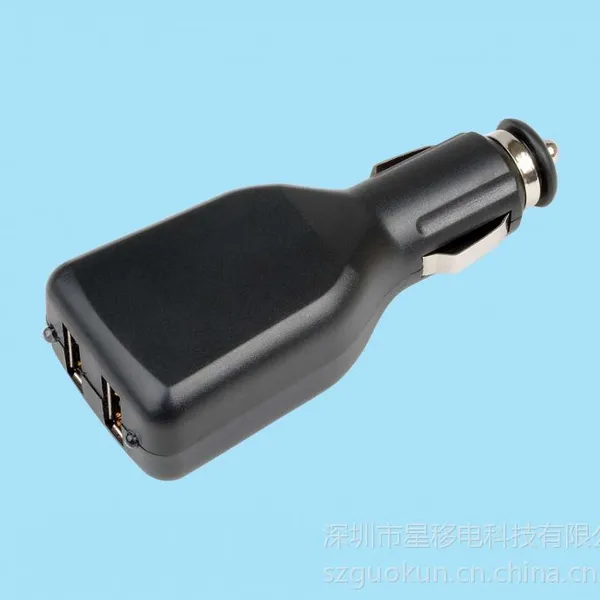 供应双USB车载充电器/IPOD充电器/IPHONE5