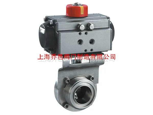 乔邑阀门 D621/D681卫生级气动蝶阀 厂家直销河南