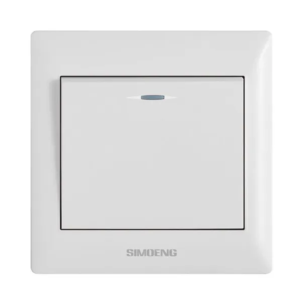 供应SIMIOENGX1系列白色墙壁工程开关 工程开关面板250V10A