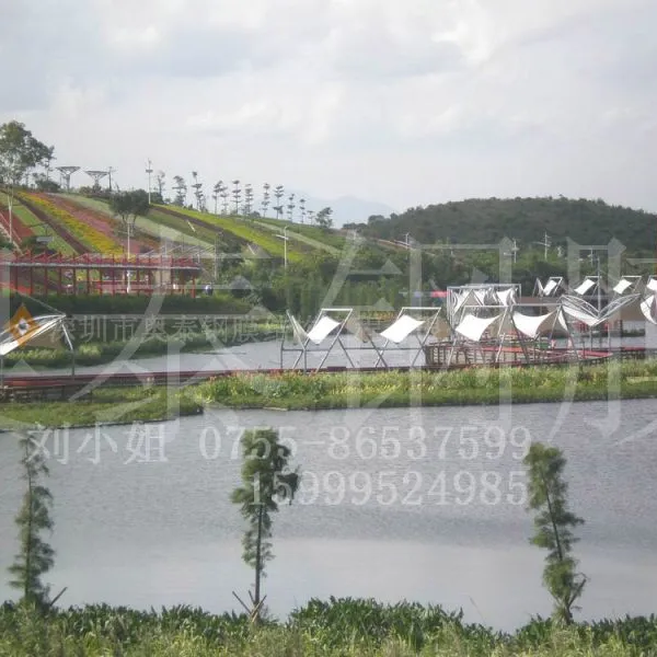 供应张拉膜合作深圳奥泰钢膜承接东部华侨城湿地景观张拉膜