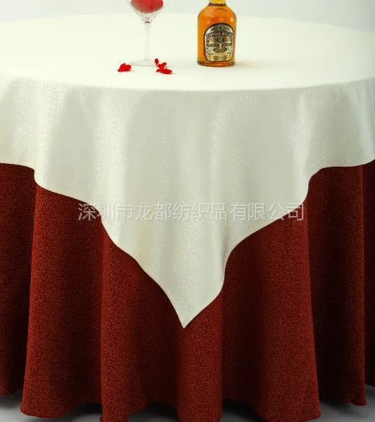 供应深圳酒店台布厂家订做/中高档圆桌酒店台布