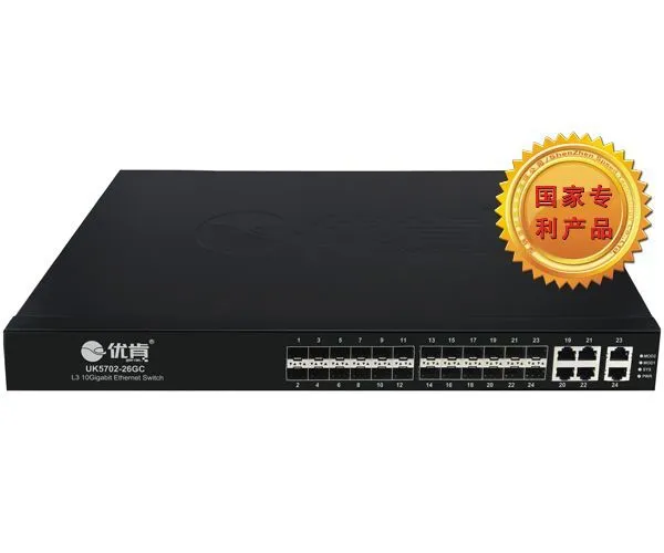 供应深圳时速科技万兆数据通信产品优肯万兆交换机UK5702-26GC