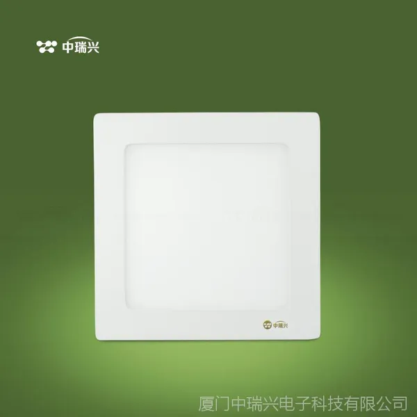 中瑞兴LED平板筒灯 明装LED筒灯12W瓦方形 厦门灯饰批发天花灯