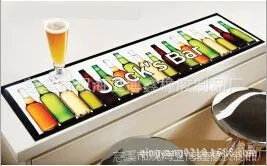 承接定制 天然橡胶复合布面吧台垫 吧台垫定做 热转印酒吧垫 厂家