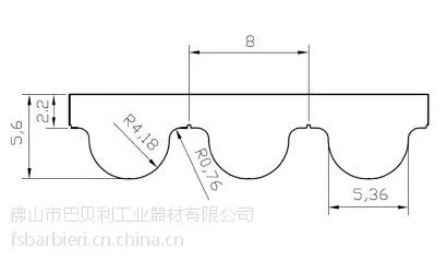 供应HTD8M聚氨酯同步带