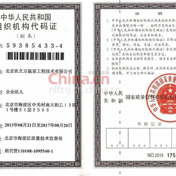 组织机构代码