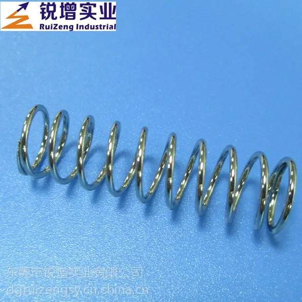 供应【厂家直供】钢线镀镍压缩弹簧 压簧 压力弹簧加工订做