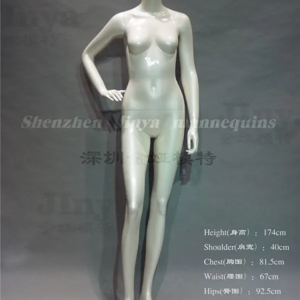 深圳金娅JA-245无头女模特 高档幻彩白色环保品牌