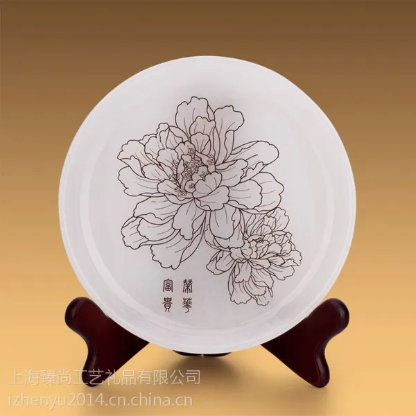 供应荣华富贵--天然A级白玉金镶玉厂家现货礼品定制LOGO政府机关礼品房地产礼品务庆典礼品商务馈赠礼品