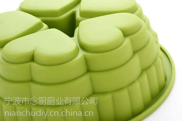 供应念厨新品爱心硅胶蛋糕模具