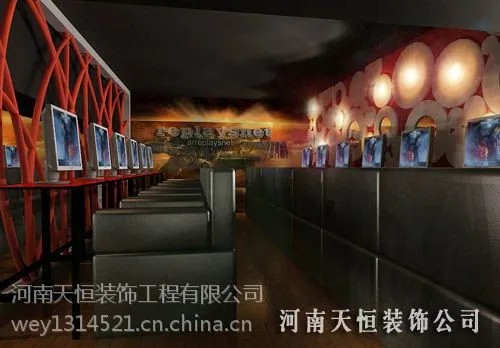 供应网吧装修设计要注意的问题,郑州网吧装修设计,网吧装修设计