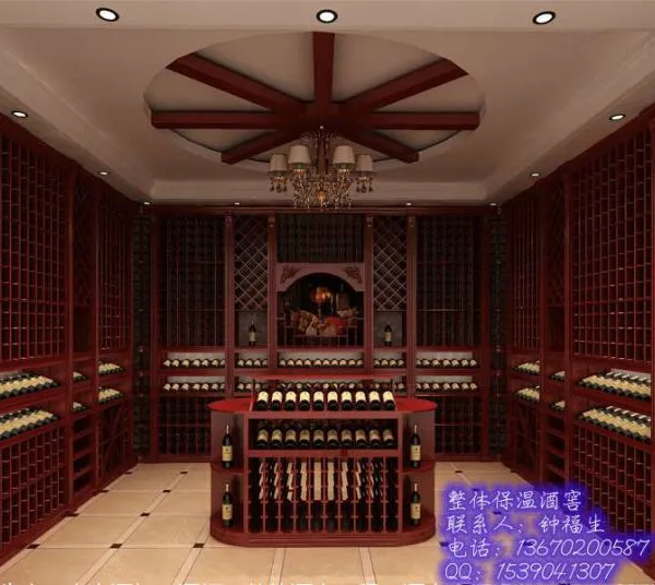 供应实木红酒架 欧式酒柜 餐厅酒柜 家庭中式客厅酒柜 酒架(别墅酒窖)