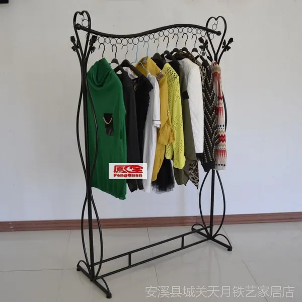 铁艺服装架 服装店货架 衣服展示架 中岛架 落地服装架 服装道具