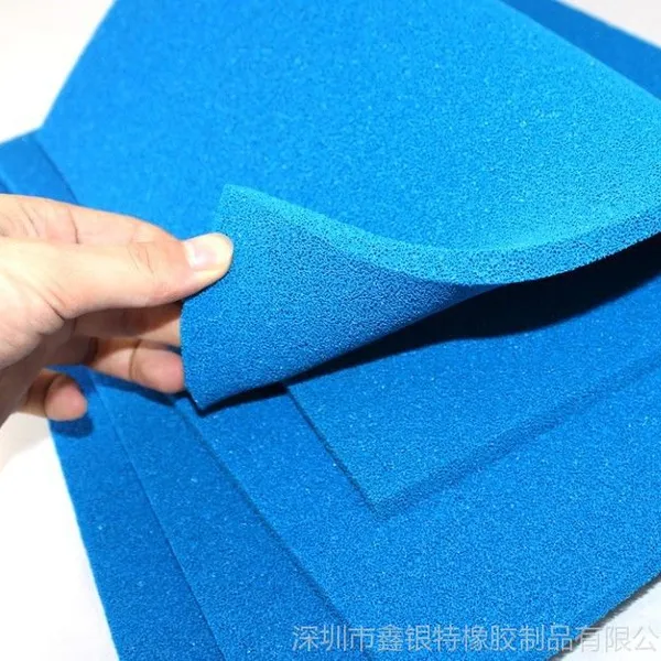 低价供应硅胶海绵,蓝色硅胶海绵