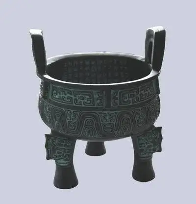 仿古青铜器复制品 1/4克鼎 商务礼品家居收藏摆件