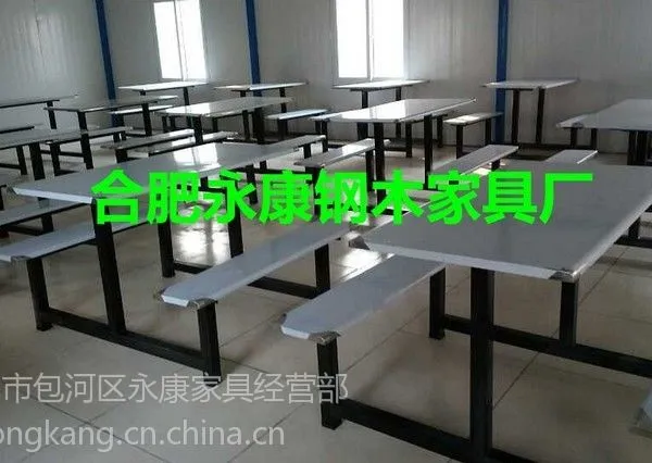 供应合肥四人位不锈钢快餐桌椅,职工食堂不锈钢餐厅桌椅