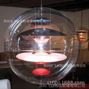 亚克力景观装饰球罩 悬挂圆球灯罩 有机玻璃圆球灯罩
