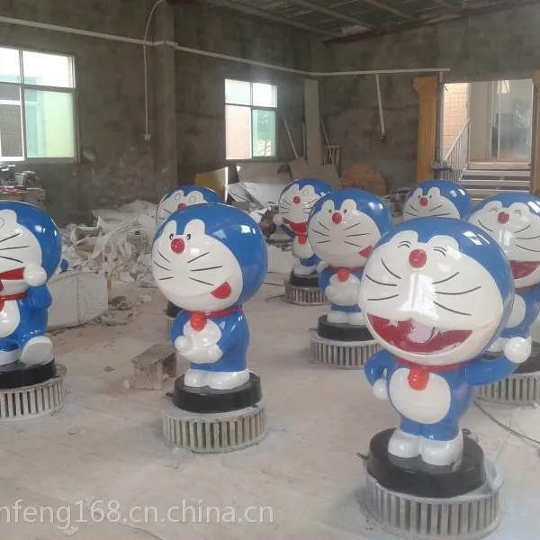 玻璃钢卡通|卡通雕塑|叮当猫卡通|造型卡通|多啦A梦雕塑|蓝胖子卡通