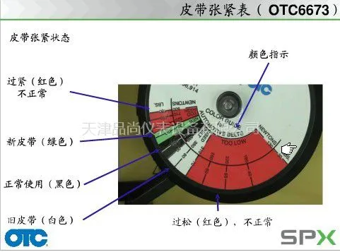 美国OTC6673机械式皮带张紧力表天津现货供应