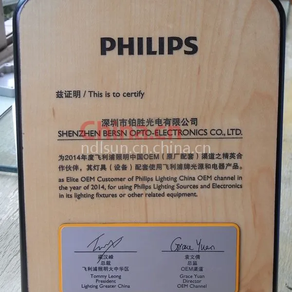 飞利浦2014年授权