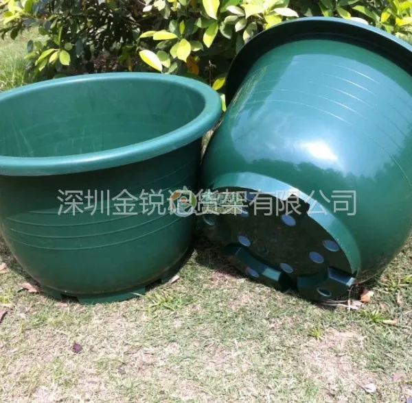 供应广州花旺鱼塑料花盆厂大量批发育苗塑料花盆