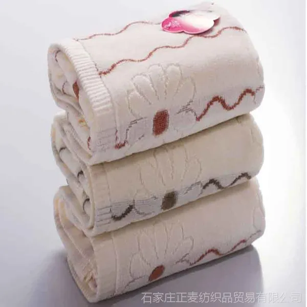 供应批发纯棉毛巾 32股割绒提花毛巾 厂家直销毛巾 水纹精品毛巾