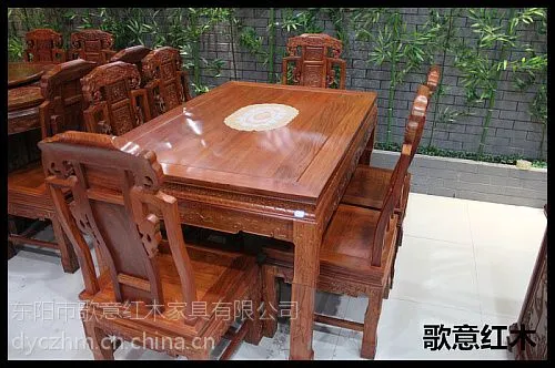 供应红木餐桌-红木餐桌图片价格-象头餐桌