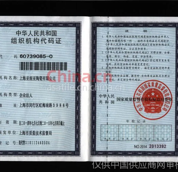 机构代码证